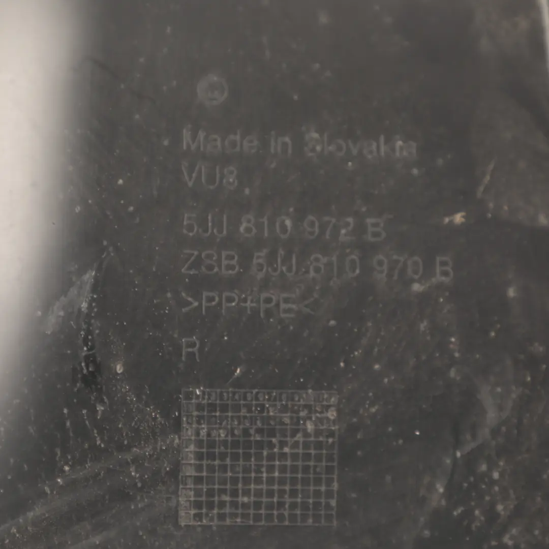 Arch Covering Panel Housing Rear Right O/S to Skoda Rapid NH1 Wheel with Part number 5JJ810972B Skoda Rapid NH1 Wheel Arch Covering Panel Housing Rear Right O/S - SKU 5JJ810972B - Part number 5JJ810972B