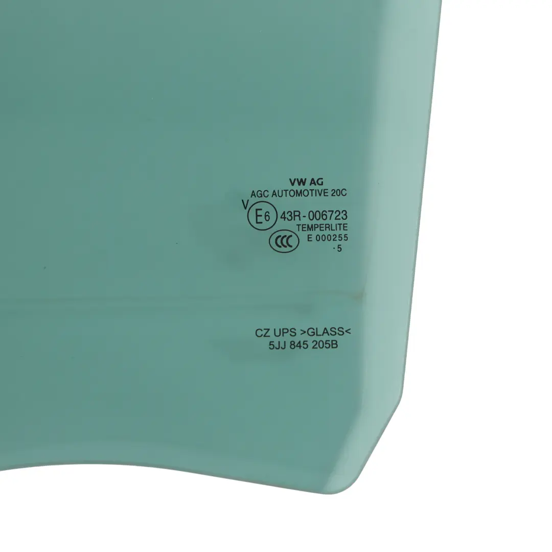 Vetro Della Porta Colorato Posteriore Sinistro per Skoda Rapid NH1 con numero di parte 5JJ845205B Skoda Rapid NH1 Vetro Della Porta Colorato Posteriore Sinistro - SKU 5JJ845205B - Numero di parte 5JJ845205B