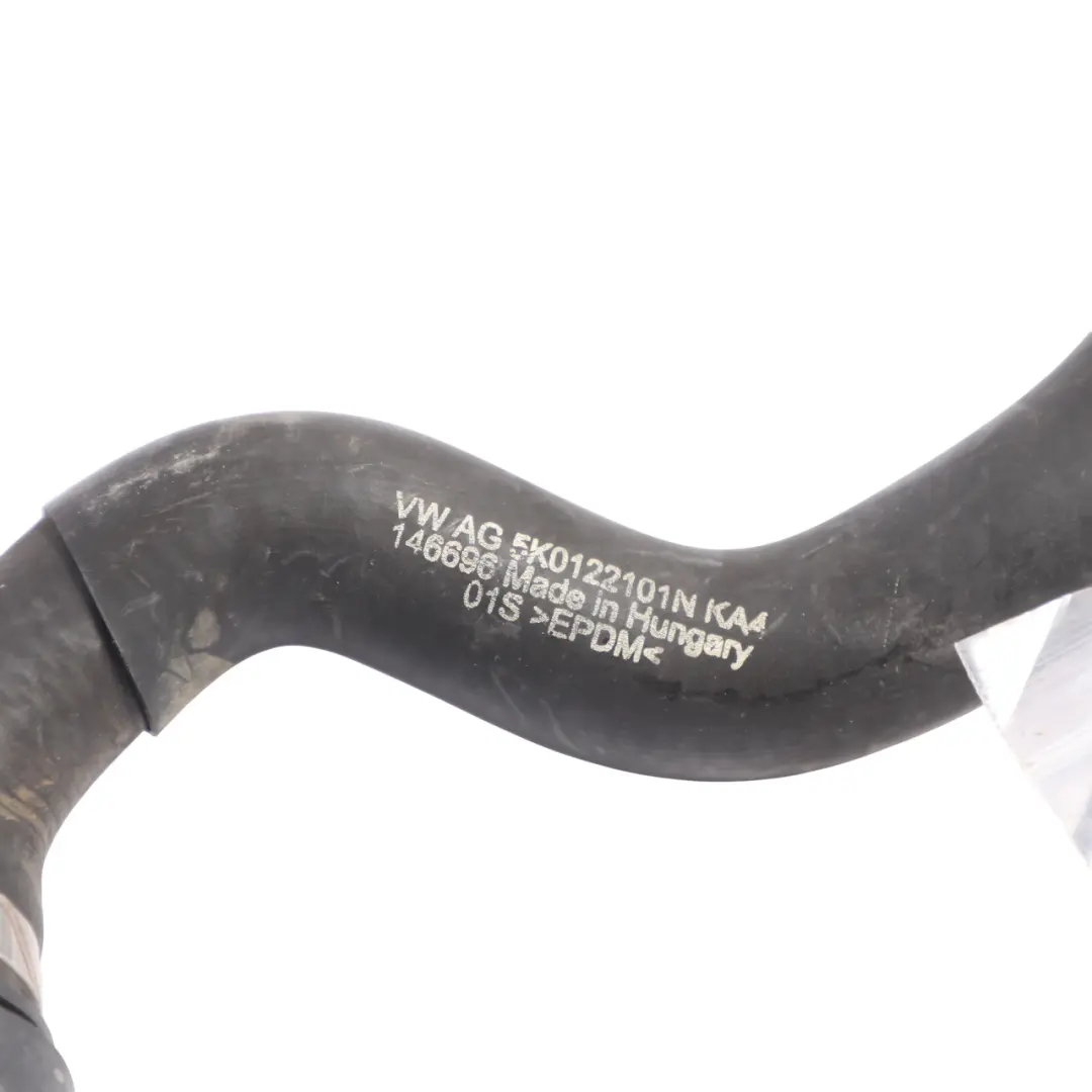 Coolant Hose Radiator Water Pipe Line to Volkswagen Scirocco III 2.0 TDI with Part number 5K0122101N Volkswagen Scirocco III 2.0 TDI Coolant Hose Radiator Water Pipe Line - SKU 5K0122101N - Part number 5K0122101N