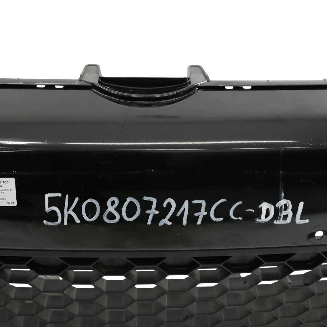 Volkswagen VW Golf Mk6 Front Bumper GTI Trim Panel Cover Deep Black - C9X - SKU 5K0807217CC-DBL - Part number 5K0807217CC