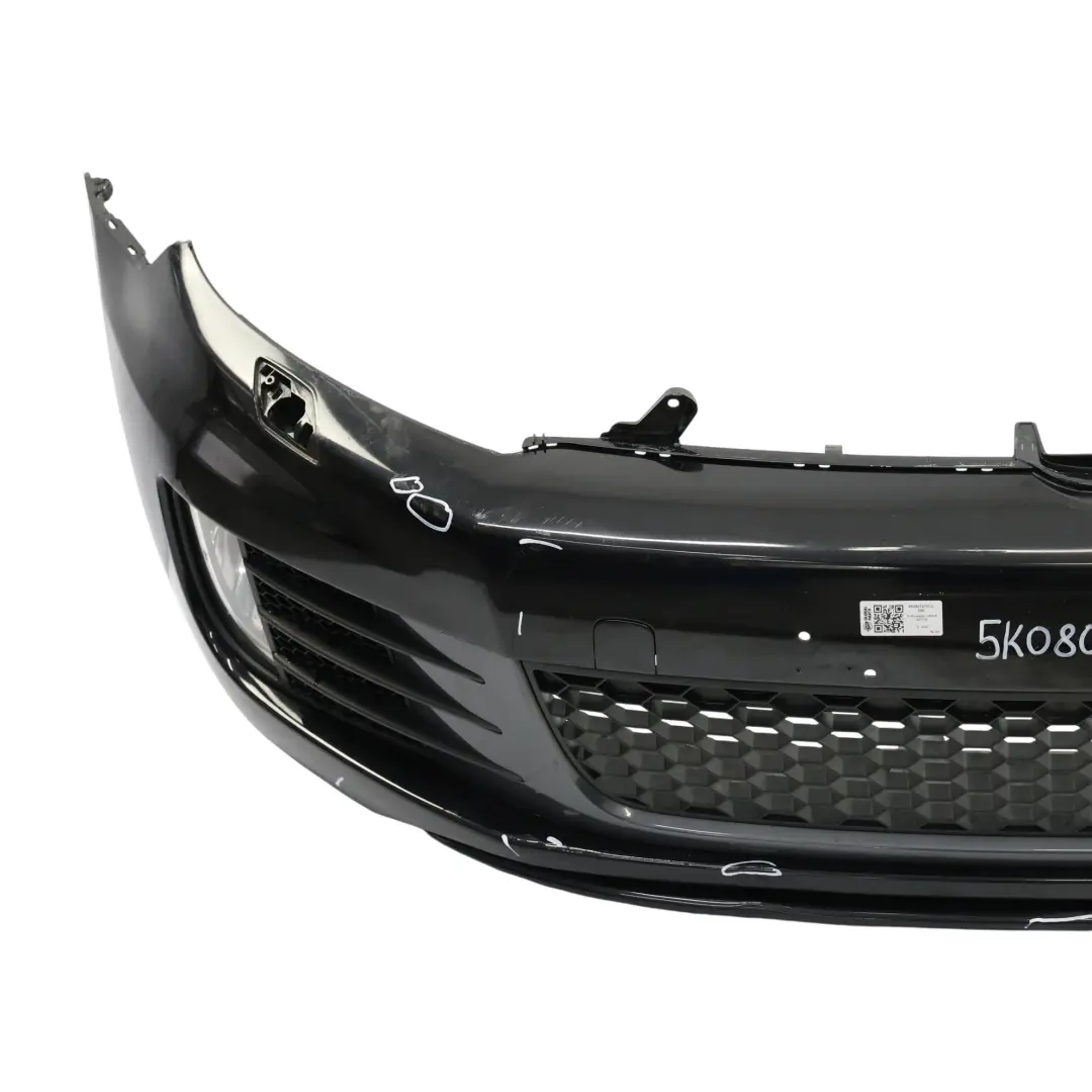 Volkswagen VW Golf Mk6 Front Bumper GTI Trim Panel Cover Deep Black - C9X - SKU 5K0807217CC-DBL - Part number 5K0807217CC