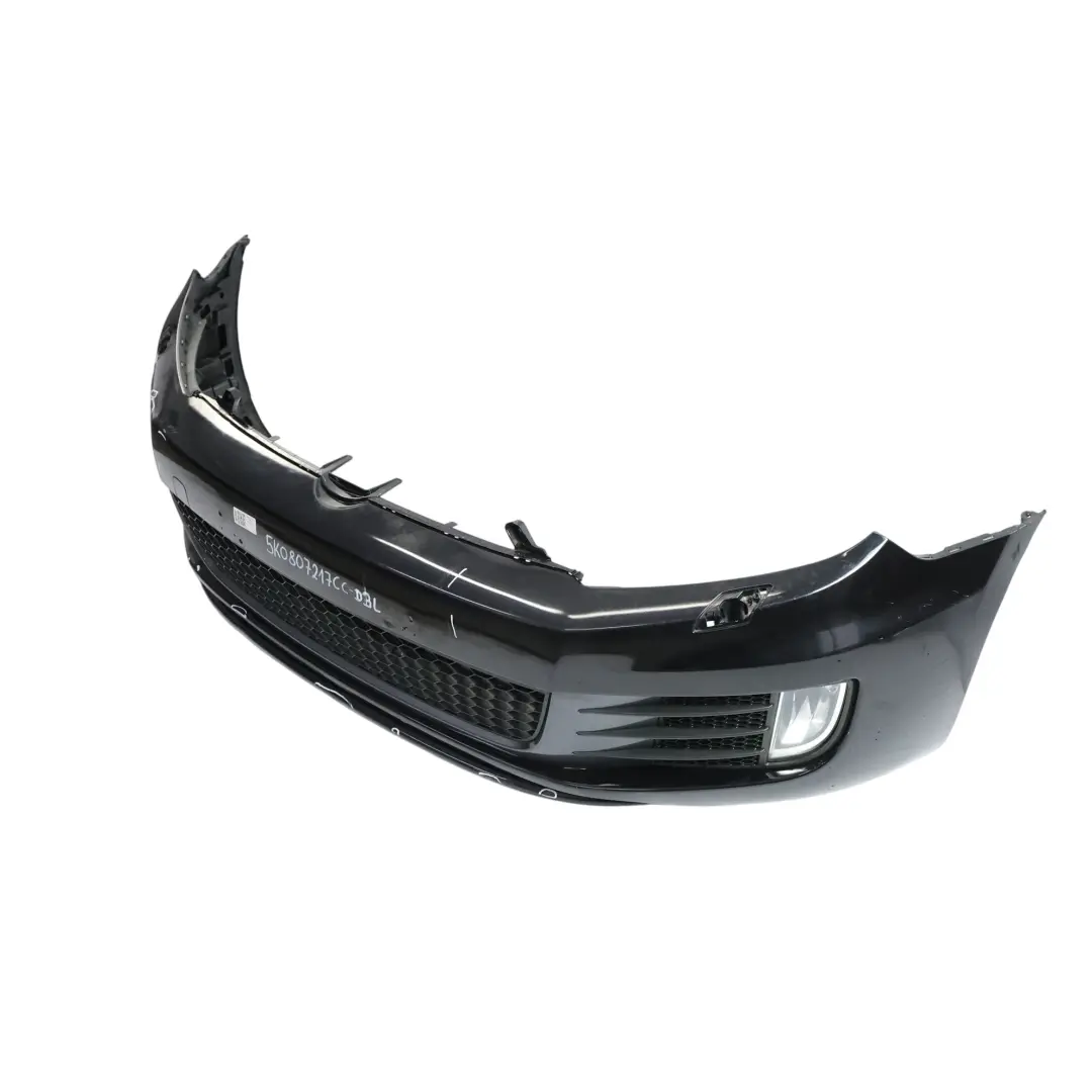 Mk6 Front Bumper GTI Trim Panel Cover Deep Black - C9X to Volkswagen VW Golf with Part number 5K0807217CC Volkswagen VW Golf Mk6 Front Bumper GTI Trim Panel Cover Deep Black - C9X - SKU 5K0807217CC-DBL - Part number 5K0807217CC