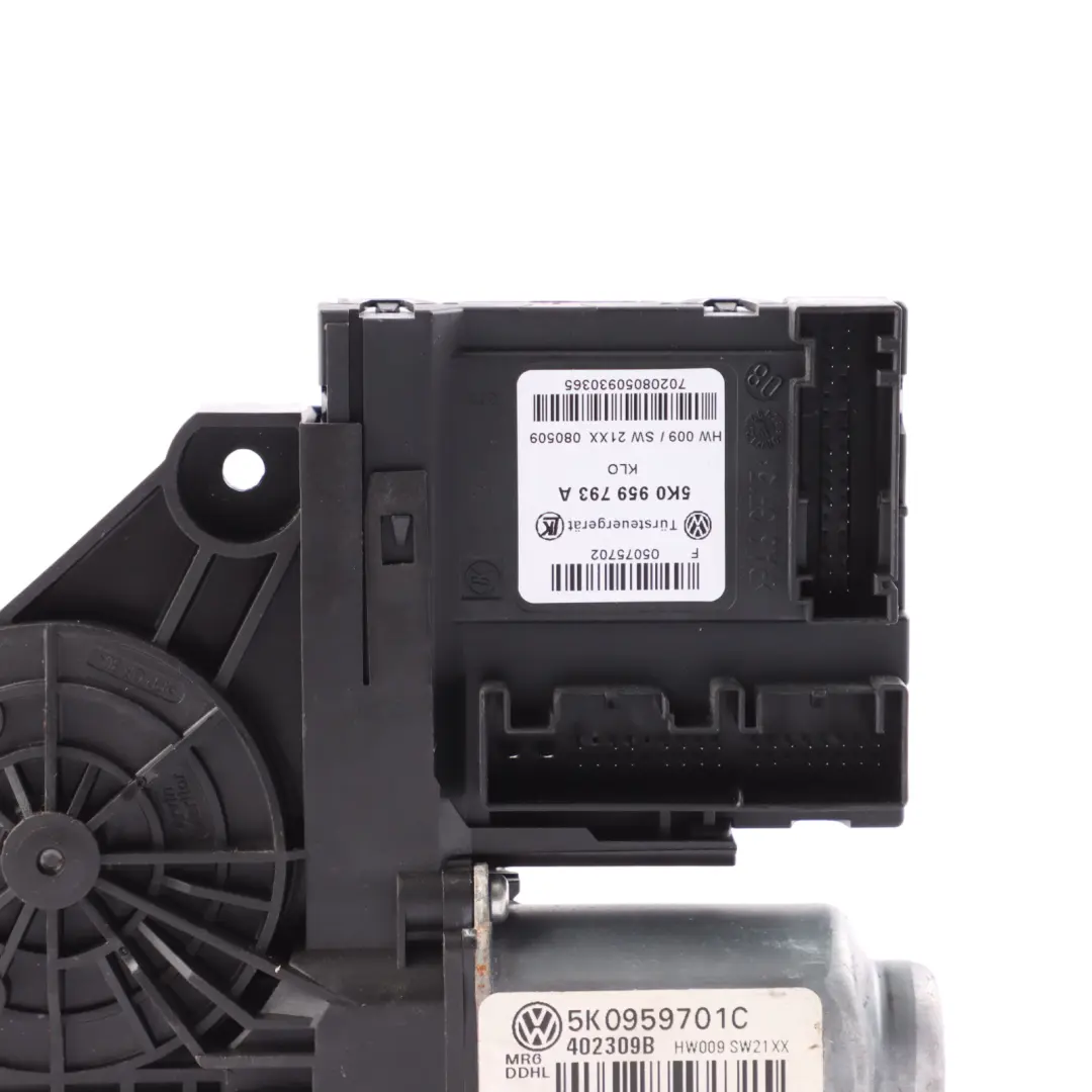 Mk6 Window Lifter Regulator Motor Front Right O/S to Volkswagen VW Golf with Part number 5K0959701C Volkswagen VW Golf Mk6 Window Lifter Regulator Motor Front Right O/S - SKU 5K0959701C - Part number 5K0959701C