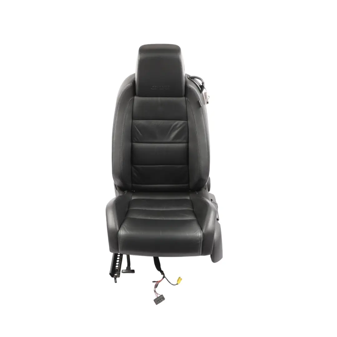 Mk6 3D Front Seat Heated Leather Titan Black Left N/S to Volkswagen Golf VI with Part number 5K3881805BT Volkswagen Golf VI Mk6 3D Front Seat Heated Leather Titan Black Left N/S - SKU 5K3881805BT - Part number 5K3881805BT
