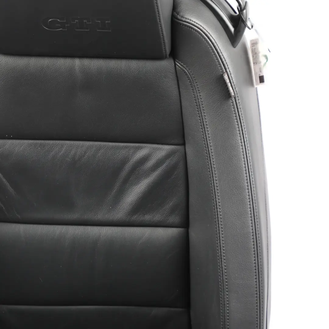 Mk6 3D Front Seat Heated Leather Titan Black Left N/S to Volkswagen Golf VI with Part number 5K3881805BT Volkswagen Golf VI Mk6 3D Front Seat Heated Leather Titan Black Left N/S - SKU 5K3881805BT - Part number 5K3881805BT