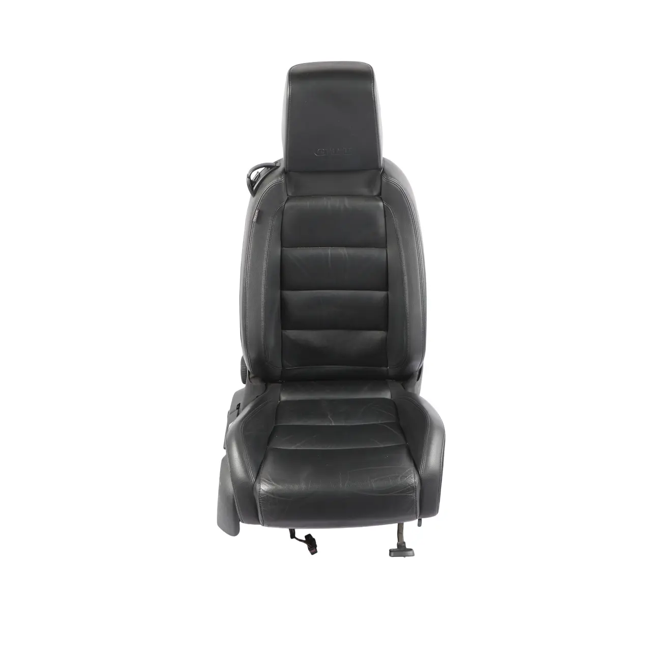 Volkswagen Golf VI Mk6 3D Front Seat Heated Leather Titan Black Right O/S