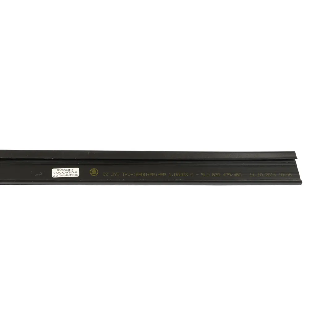 Skoda Yeti 5L Innere Tür Fenster Blende Dichtung Gummi Hinten Links - SKU 5L0839479 - Teilenummer 5L0839479
