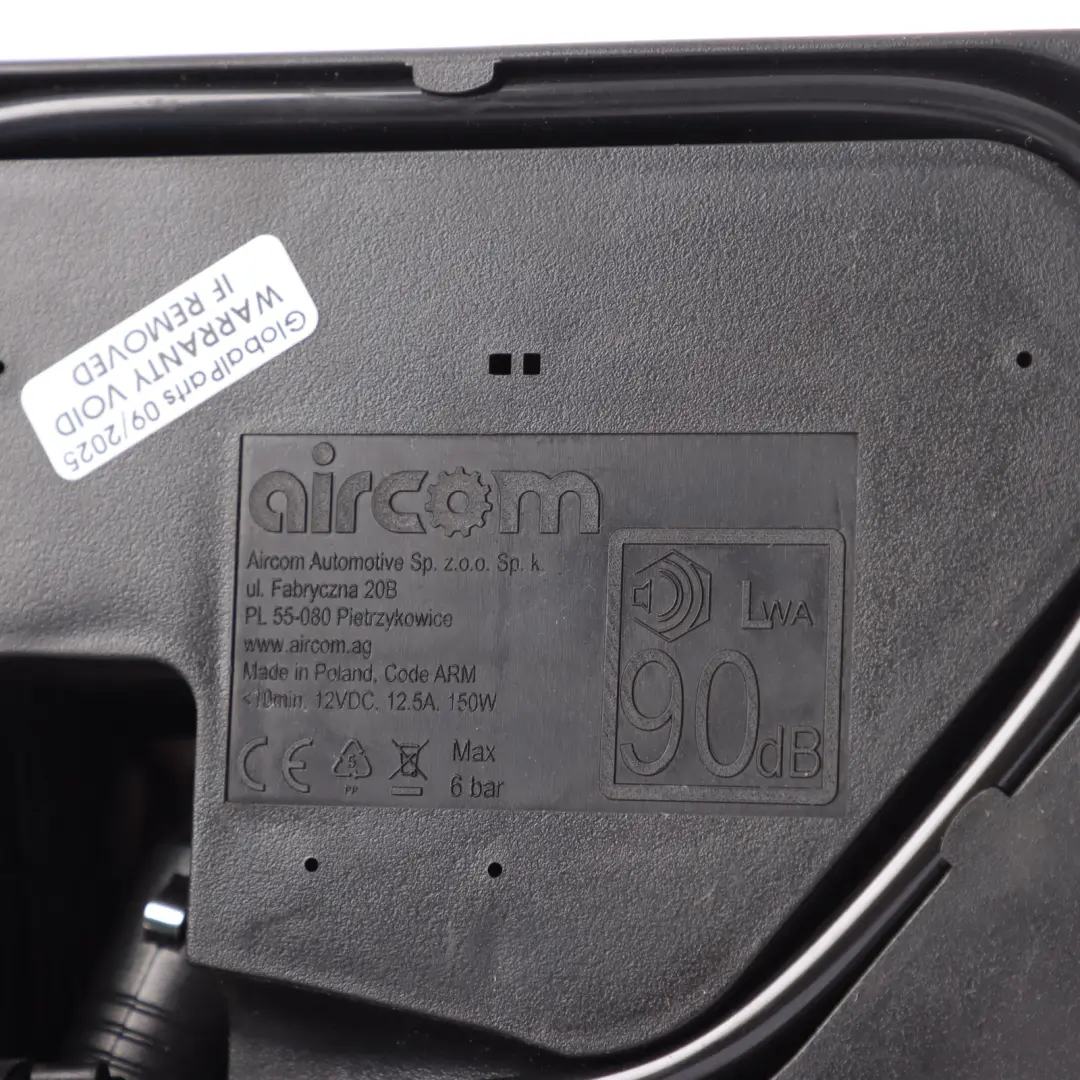 Tyre Inflation Air Pump Compressor to Audi Volkswagen Skoda Seat with Part number 5N0012615C Audi Volkswagen Skoda Seat Tyre Inflation Air Pump Compressor - SKU 5N0012615C - Part number 5N0012615C