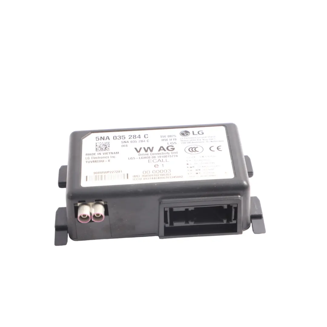 Online Services Module Control Unit ECU to VW Volkswagen Golf SV with Part number 5NA035284C VW Volkswagen Golf SV Online Services Module Control Unit ECU - SKU 5NA035284C - Part number 5NA035284C