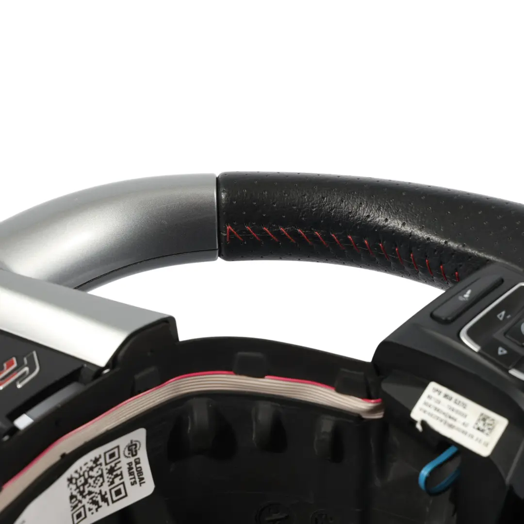 1P II FR Steering Wheel Black Leather Flat Bottom Paddles to Seat Leon with Part number 5P0419091BC Seat Leon 1P II FR Steering Wheel Black Leather Flat Bottom Paddles - SKU 5P0419091BC - Part number 5P0419091BC