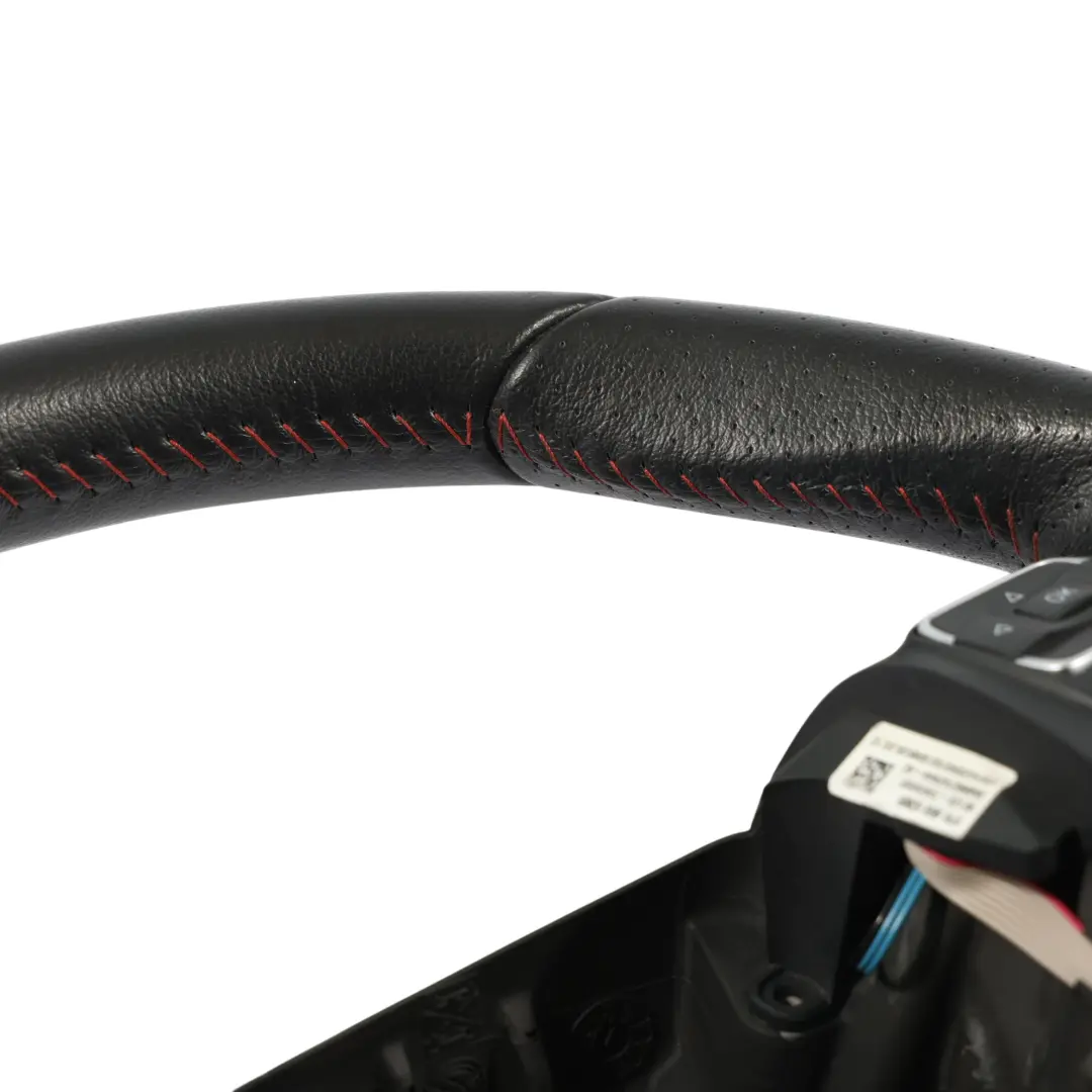 1P II FR Steering Wheel Black Leather Flat Bottom Paddles to Seat Leon with Part number 5P0419091BC Seat Leon 1P II FR Steering Wheel Black Leather Flat Bottom Paddles - SKU 5P0419091BC - Part number 5P0419091BC