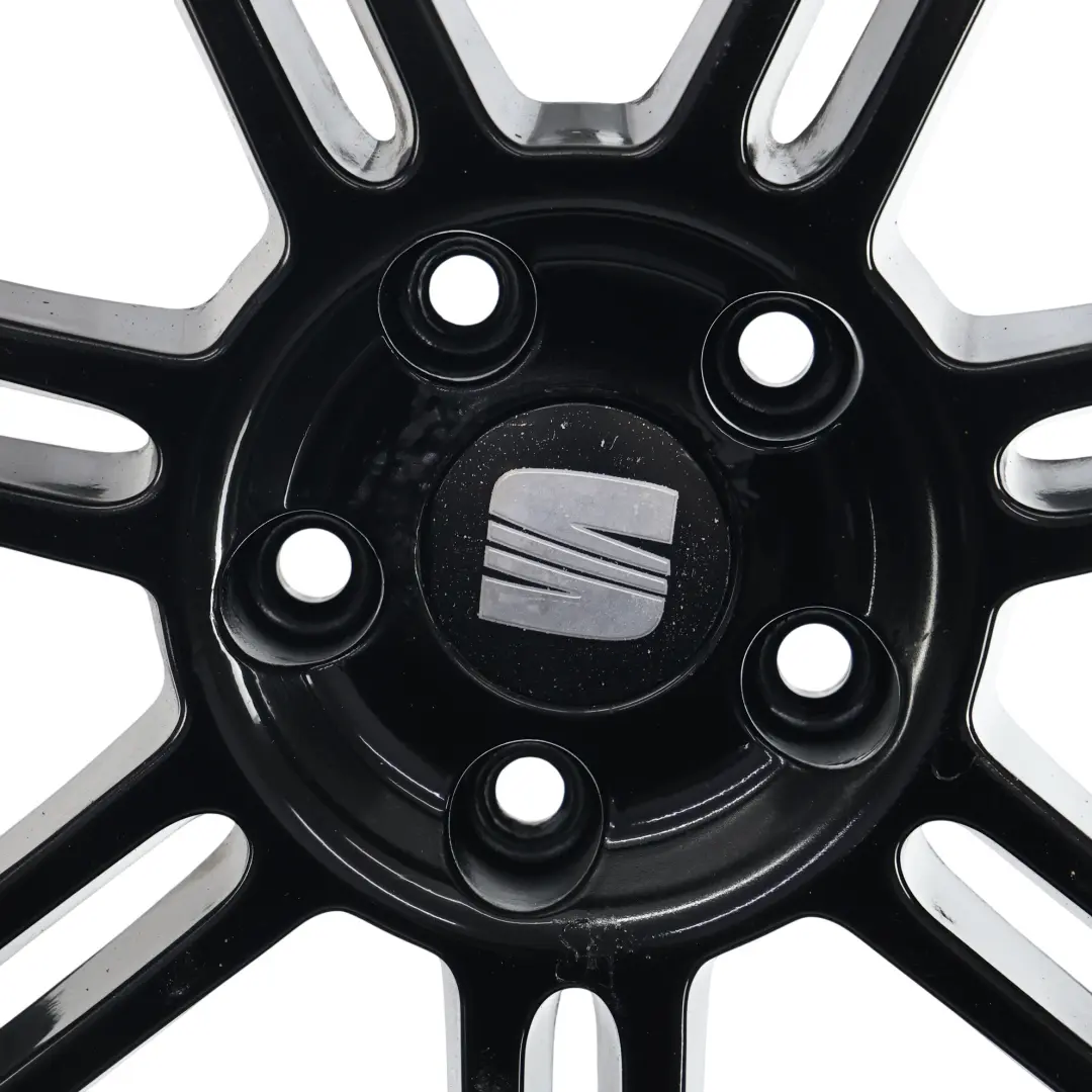1P Black Wheel Alloy Rim 18" 7.5J ET:51 to Seat Leon FR with Part number 5P8071490 Seat Leon FR 1P Black Wheel Alloy Rim 18" 7.5J ET:51 - SKU 5P8071490-1 - Part number 5P8071490