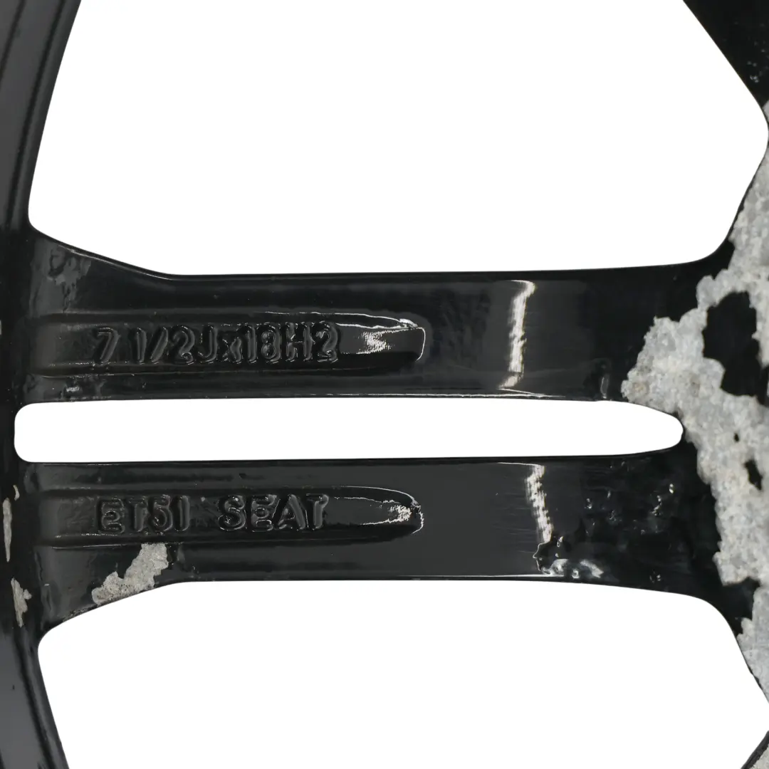 1P Cerchio In Lega Nero 18" 7.5J ET:51 per Seat Leon FR con numero di parte 5P8071490 Seat Leon FR 1P Cerchio In Lega Nero 18" 7.5J ET:51 - SKU 5P8071490-2 - Numero di parte 5P8071490