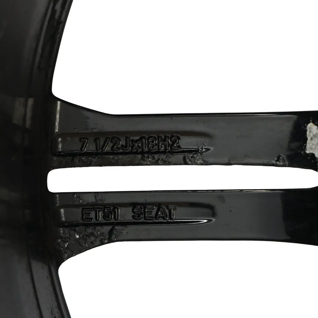 Seat Leon FR 1P Black Wheel Alloy Rim BBS 18" 7.5J ET:51 - SKU 5P8071490-4 - Part number 5P8071490