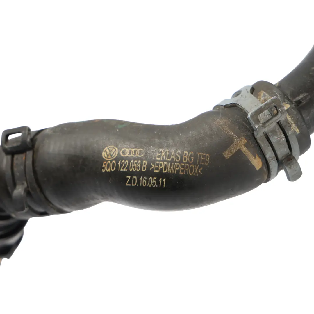 Audi A3 8V 2.0 TFSI Water Hose Engine Coolant Cooling Pipe Line - SKU 5Q0121070BR-2 - Part number 5Q0121070BR