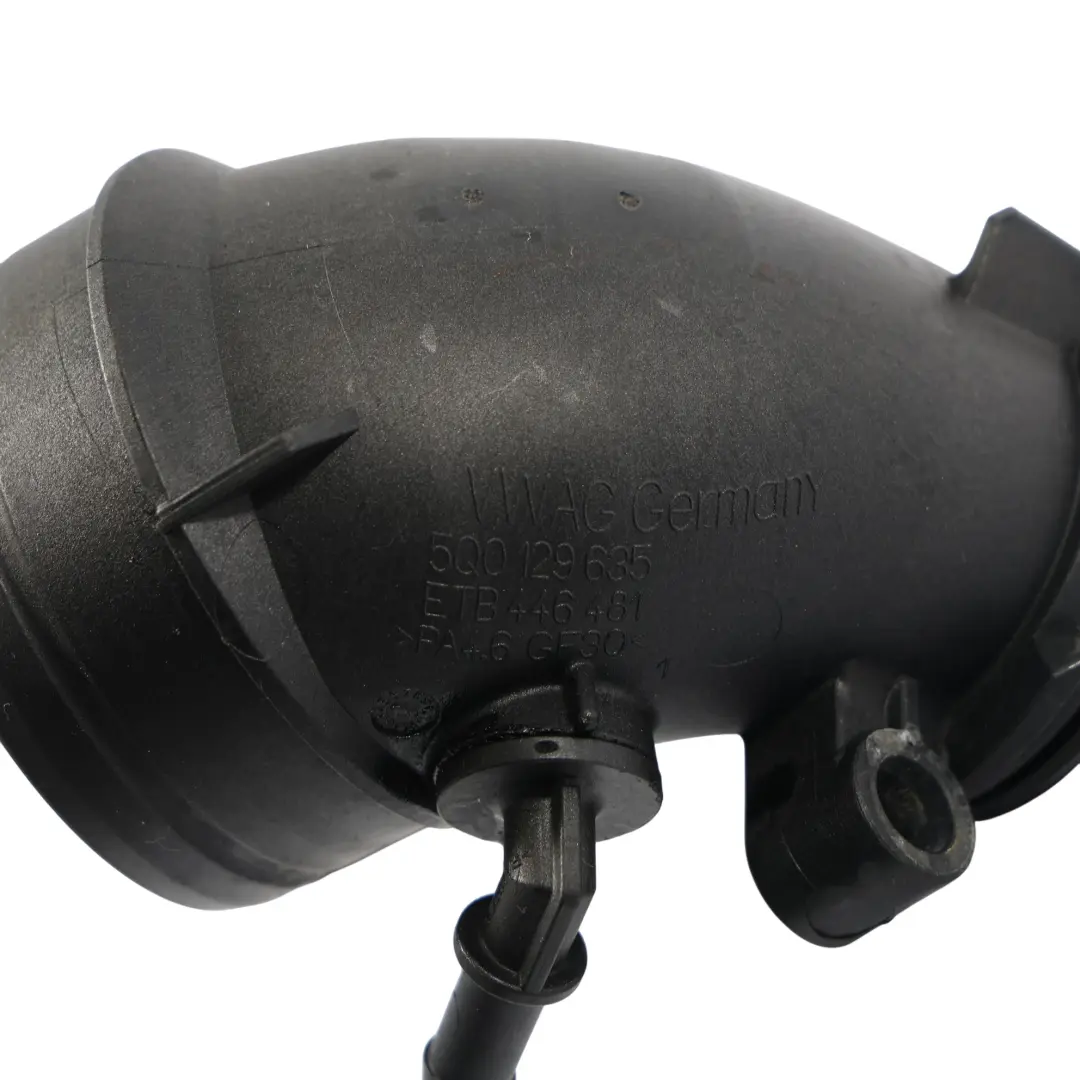 VW Golf Mk7 Air Intake Hose Connector Adapter Elbow Pipe Diesel CUNA - SKU 5Q0129635E - Part number 5Q0129635E