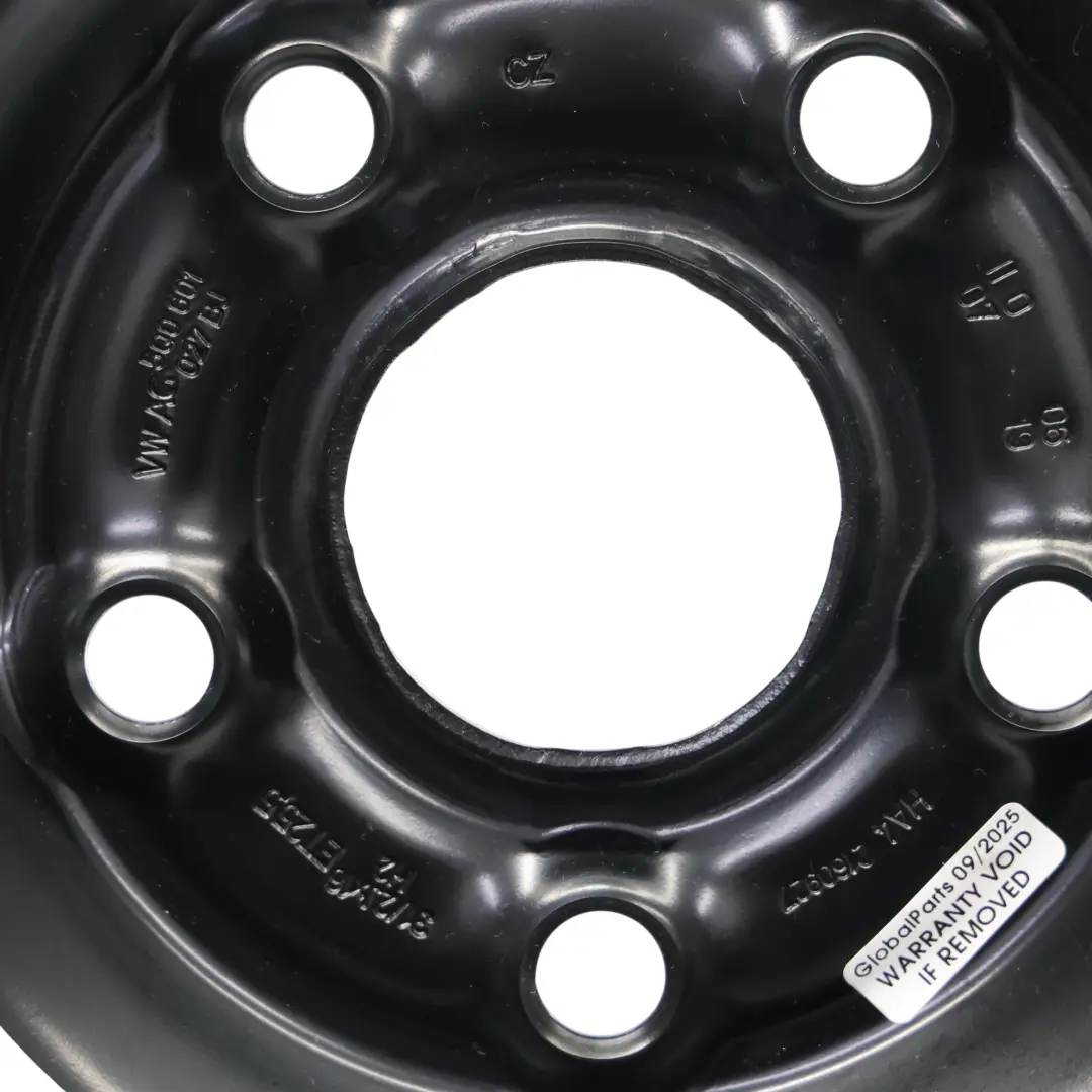 VW Golf Mk7 Spare Wheel Steel R16 Tyre Hankook 3.5J ET: 25.5 125/70 - SKU 5Q0601027BJ - Part number 5Q0601027BJ