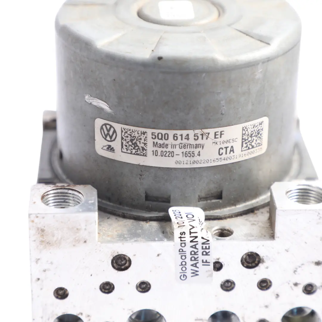 ABS Brake Pump Hydraulic Control Module Unit to Volkswagen Golf Mk7 with Part number 5Q0614517EF Volkswagen Golf Mk7 ABS Brake Pump Hydraulic Control Module Unit - SKU 5Q0614517EF - Part number 5Q0614517EF