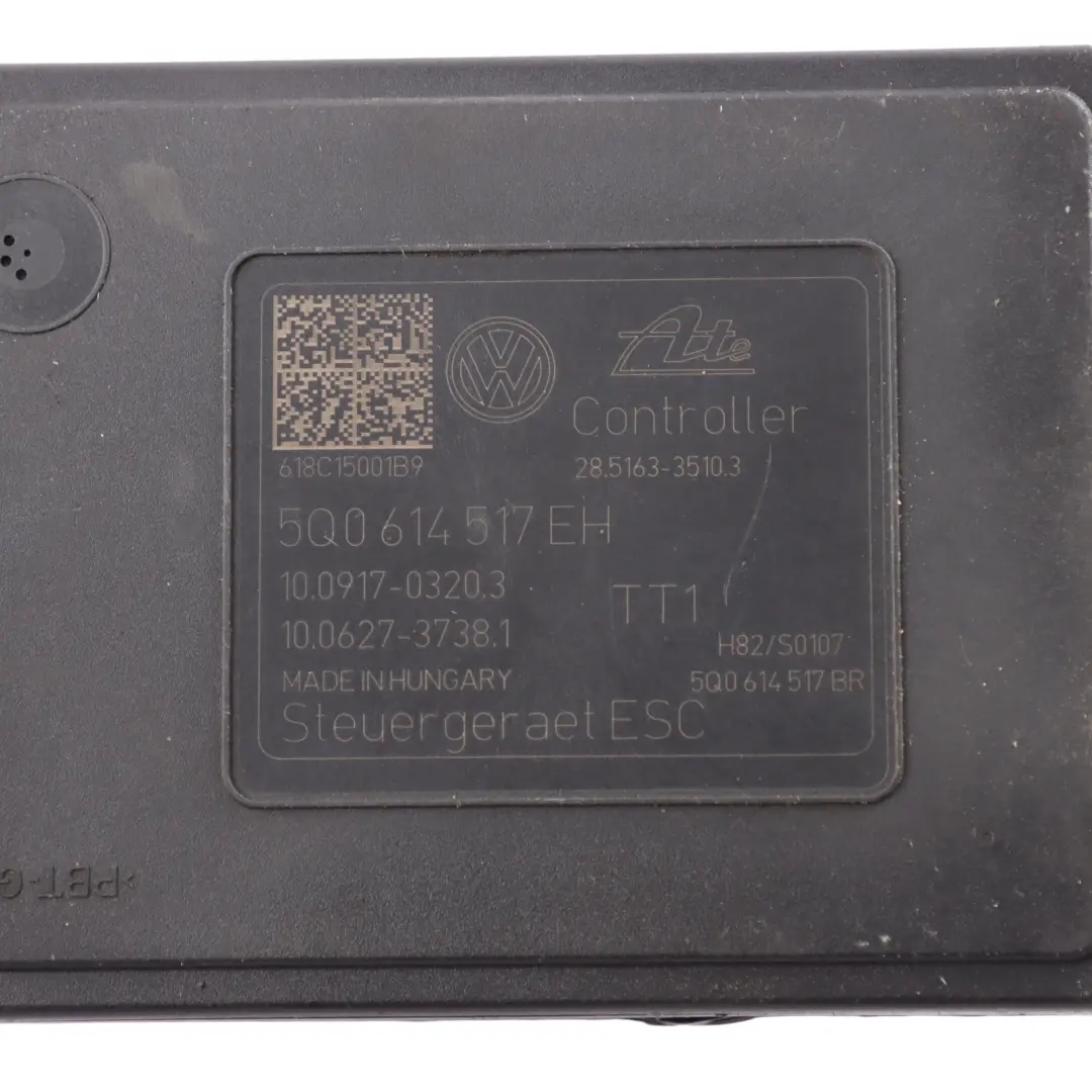 Mk3 ABS Pump Hydraulic Brake Pump Control Module to Seat Leon with Part number 5Q0614517EH Seat Leon Mk3 ABS Pump Hydraulic Brake Pump Control Module - SKU 5Q0614517EH - Part number 5Q0614517EH