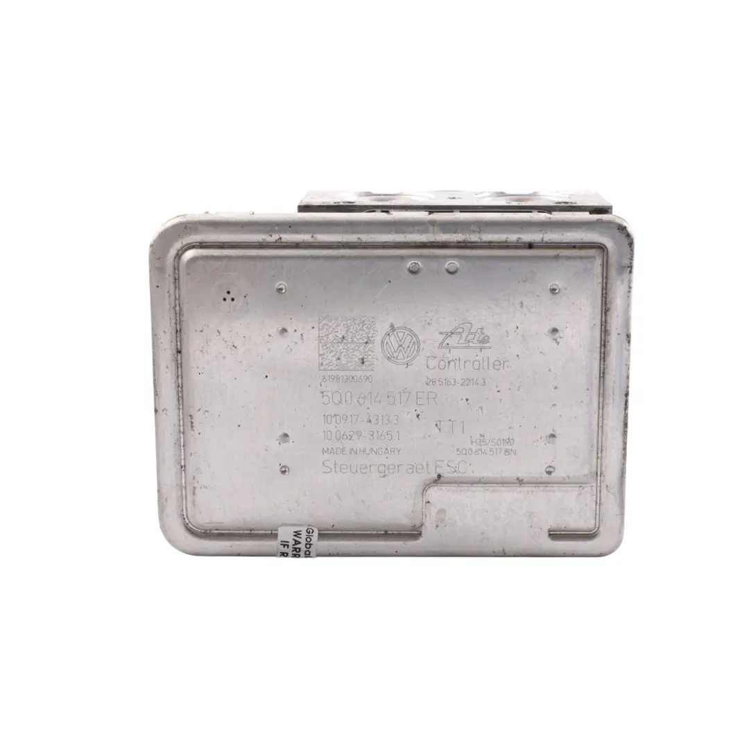 Module Commande Pompe ABS Freins Hydrauliques pour Volkswagen Golf Mk7 à propos du numéro de pièce 5Q0614517ER Volkswagen Golf Mk7 Module Commande Pompe ABS Freins Hydrauliques - SKU 5Q0614517ER - Numéro de pièce 5Q0614517ER