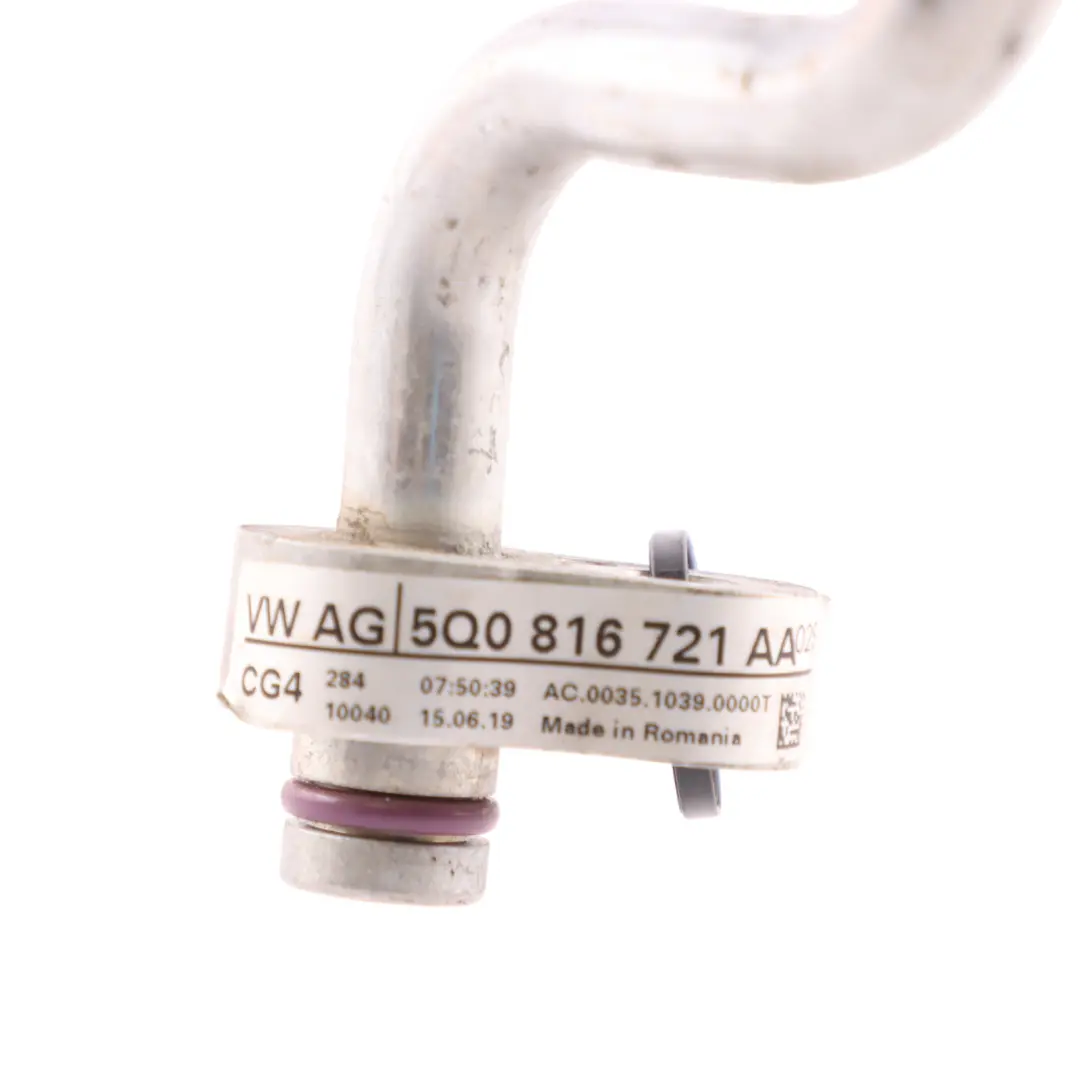 Audi A3 8V VW Golf Air Conditioning Refrigerant Hose Compressor Line - SKU 5Q0816721AA - Part number 5Q0816721AA
