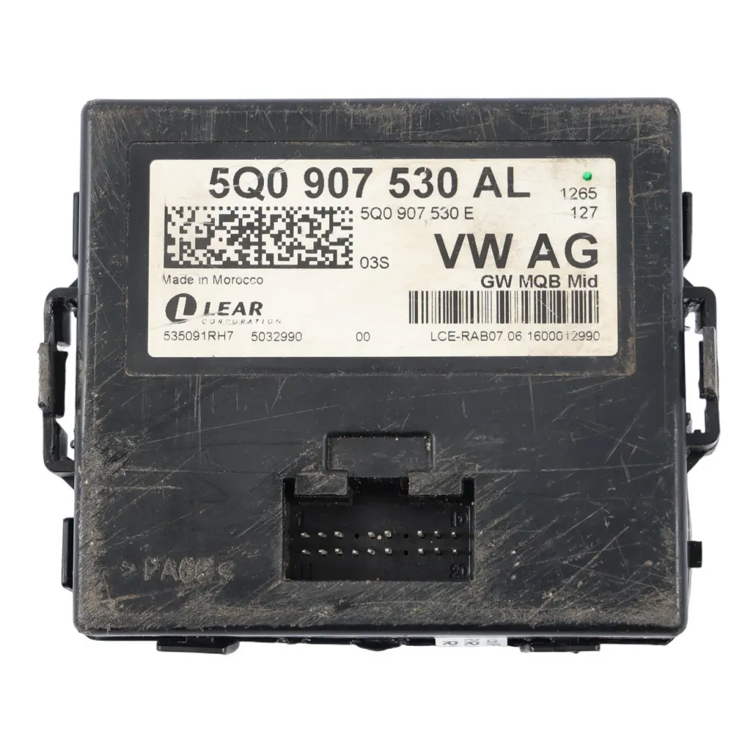 5G Zentrale Steuereinheit Modul Relais ECU für Audi A3 8V VW Golf mit Teilenummer 5Q0907530AL Audi A3 8V VW Golf 5G Zentrale Steuereinheit Modul Relais ECU - SKU 5Q0907530AL - Teilenummer 5Q0907530AL