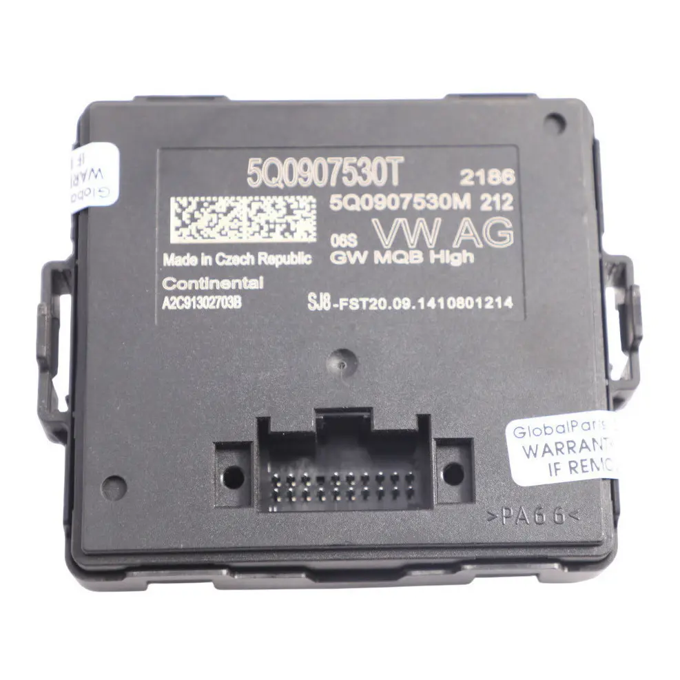 Gateway Control Module Unit ECU to VW Volkswagen Golf SV Mk7 Audi A3 8V with Part number 5Q0907530T VW Volkswagen Golf SV Mk7 Audi A3 8V Gateway Control Module Unit ECU - SKU 5Q0907530T - Part number 5Q0907530T