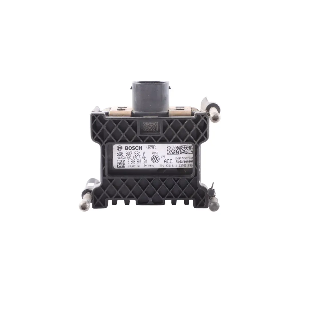 Volkswagen Golf MK7 Front Radar Distance Control Unit With Bracket - SKU 5Q0907561A - Part number 5Q0907561A
