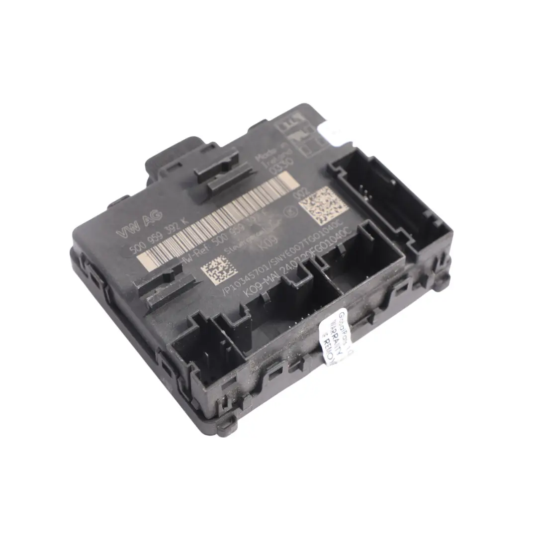 Mk2 AX1 Door Control Module Unit Front Left N/S to Volkswagen Tiguan with Part number 5Q0959392K Volkswagen Tiguan Mk2 AX1 Door Control Module Unit Front Left N/S - SKU 5Q0959392K - Part number 5Q0959392K