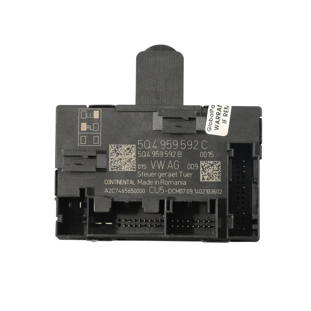 Mk3 Modulo Porta Unità Controllo Anteriore Lato Passeggero per Seat Leon con numero di parte 5Q4959592C Seat Leon Mk3 Modulo Porta Unità Controllo Anteriore Lato Passeggero - SKU 5Q4959592C - Numero di parte 5Q4959592C