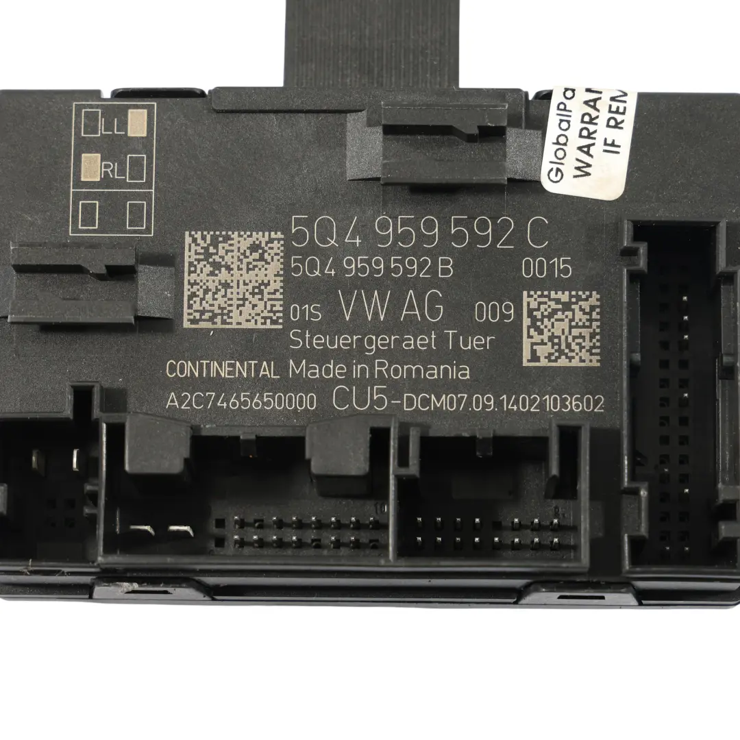 Seat Leon Mk3 Door Module Control Unit Front Passenger's Side Door - SKU 5Q4959592C - Part number 5Q4959592C