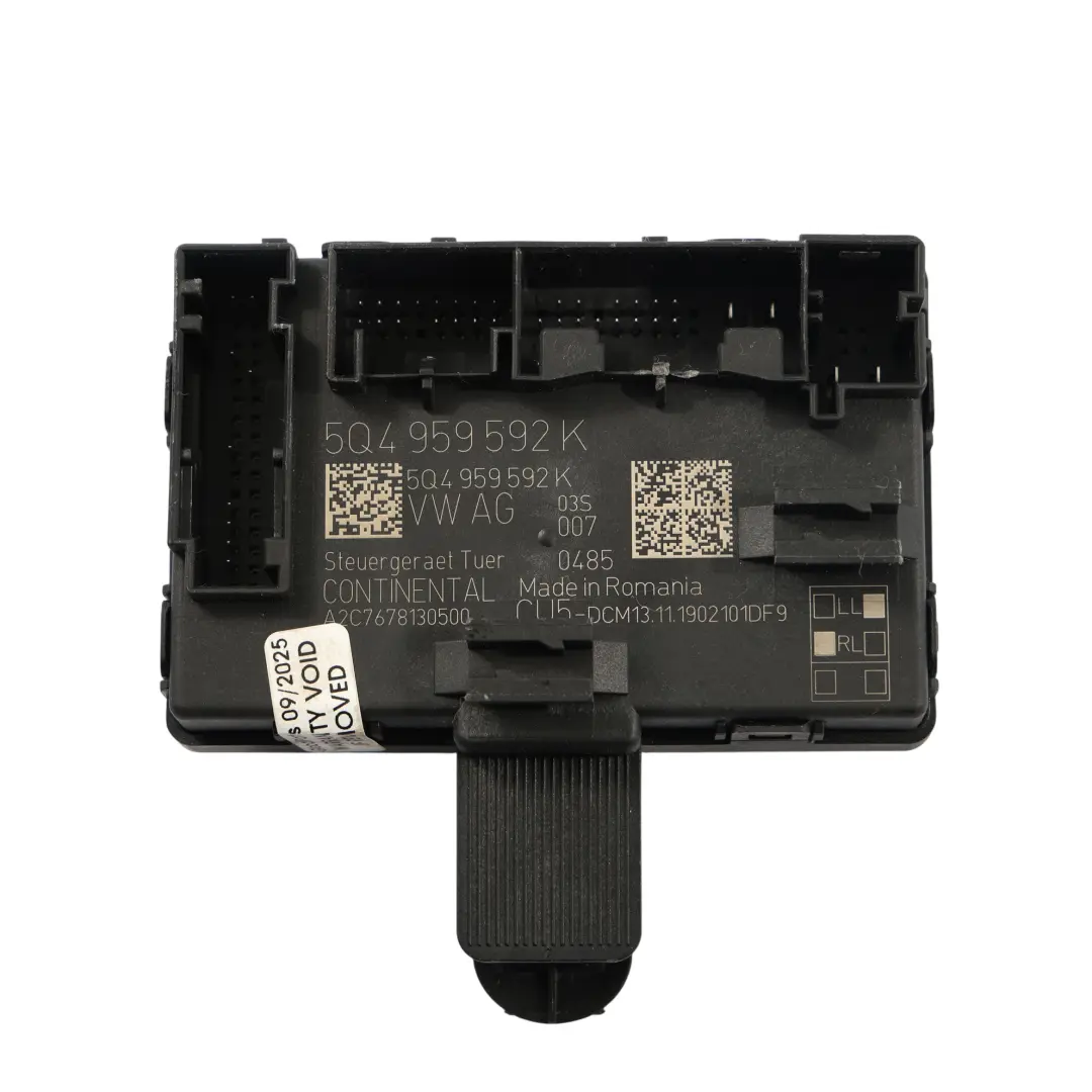 Unité De Commande Module De Porte Côté Passager Avant pour Seat Ateca à propos du numéro de pièce 5Q4959592K Seat Ateca Unité De Commande Module De Porte Côté Passager Avant - SKU 5Q4959592K - Numéro de pièce 5Q4959592K