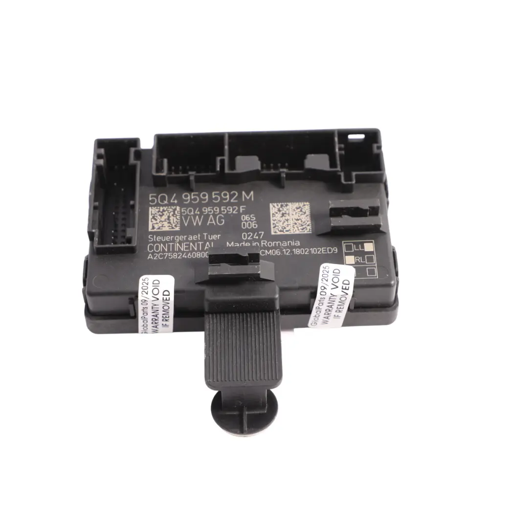 Seat Leon MK3 Steuergerät Tür Modul Vorne Beifahrerseite - SKU 5Q4959592M - Teilenummer 5Q4959592M