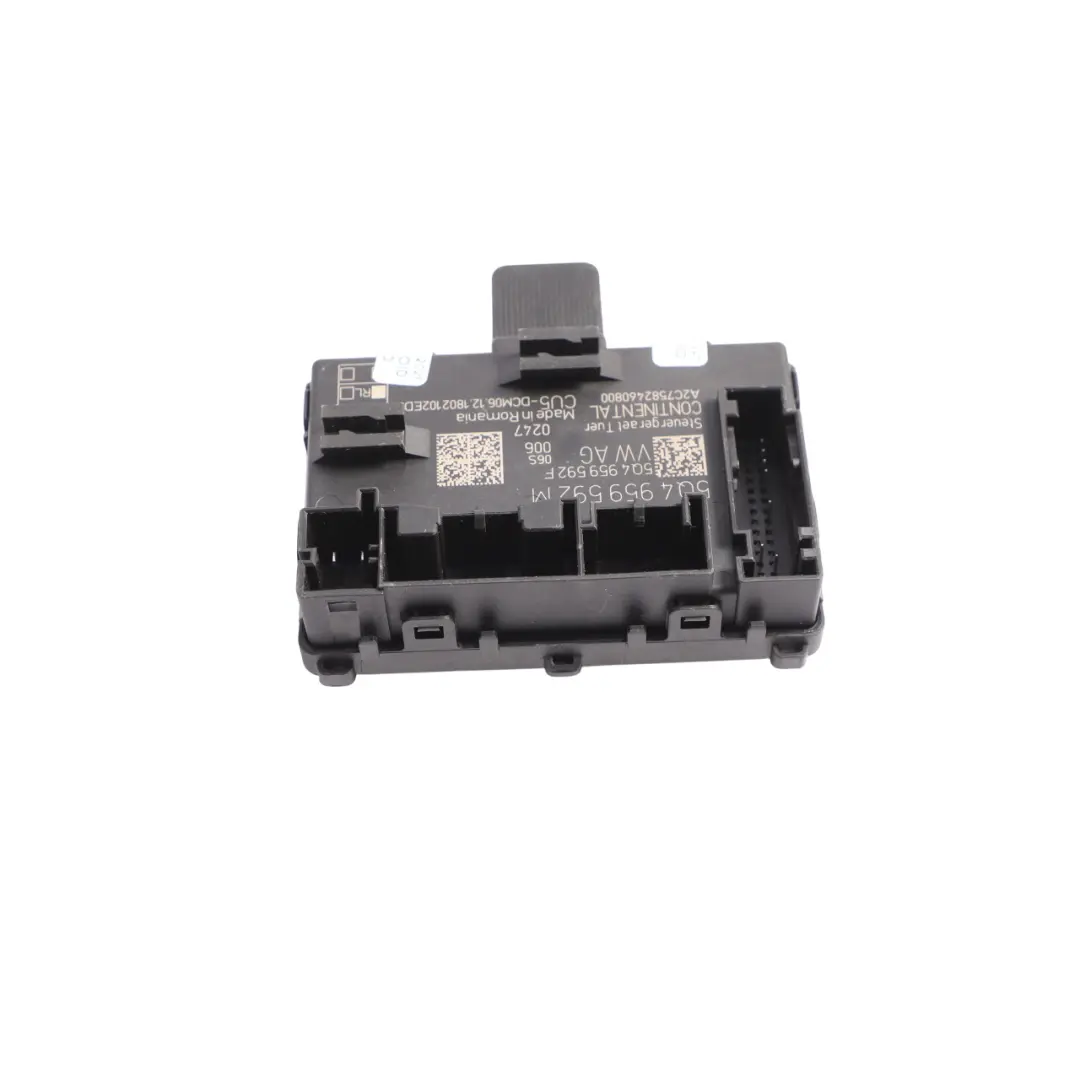 MK3 Steuergerät Tür Modul Vorne Beifahrerseite für Seat Leon mit Teilenummer 5Q4959592M Seat Leon MK3 Steuergerät Tür Modul Vorne Beifahrerseite - SKU 5Q4959592M - Teilenummer 5Q4959592M