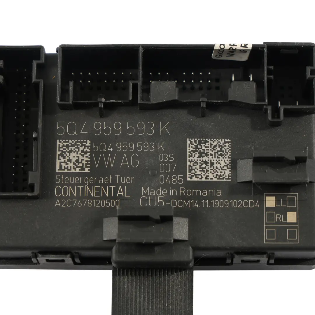 Door Module Control Unit Front Driver's Side Door to Seat Ateca with Part number 5Q4959593K Seat Ateca Door Module Control Unit Front Driver's Side Door - SKU 5Q4959593K - Part number 5Q4959593K