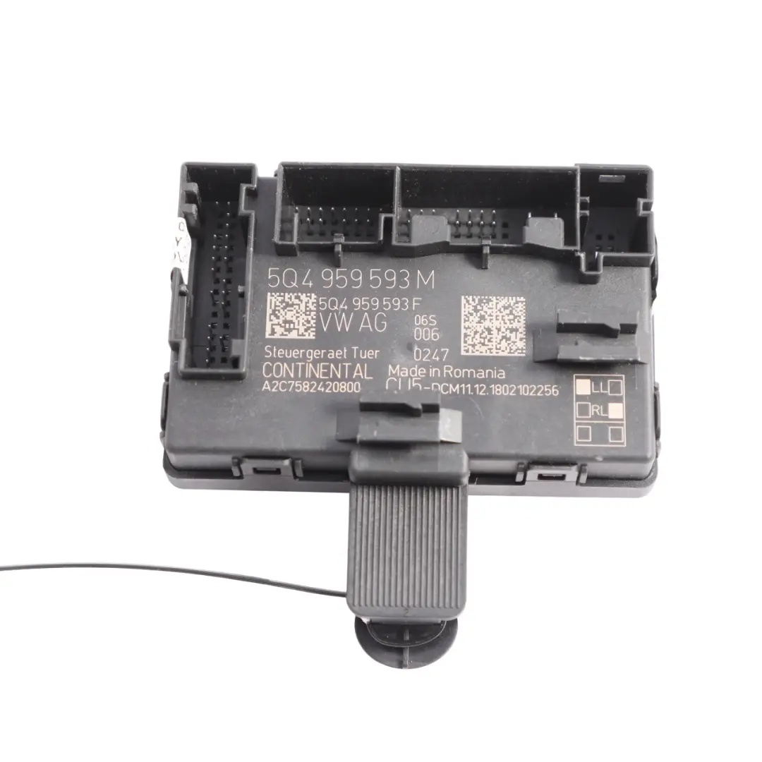 Mk3 Door Module Control Unit Front Driver's Side Door to Seat Leon with Part number 5Q4959593M Seat Leon Mk3 Door Module Control Unit Front Driver's Side Door - SKU 5Q4959593M - Part number 5Q4959593M