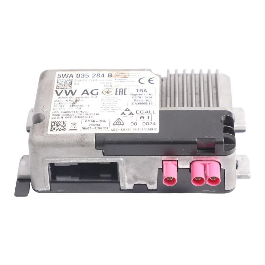 Mk2 Online Connect Bluetooth Control Unit to VW Volkswagen Tiguan with Part number 5WA035284B VW Volkswagen Tiguan Mk2 Online Connect Bluetooth Control Unit - SKU 5WA035284B - Part number 5WA035284B