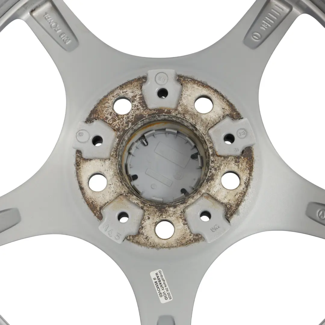 BMW Z4 Series E85 E86 Silver Front Wheel Alloy Rim 18" 8J ET:47 Star Spoke 108 - SKU 6758194-1 - Part number 6758194