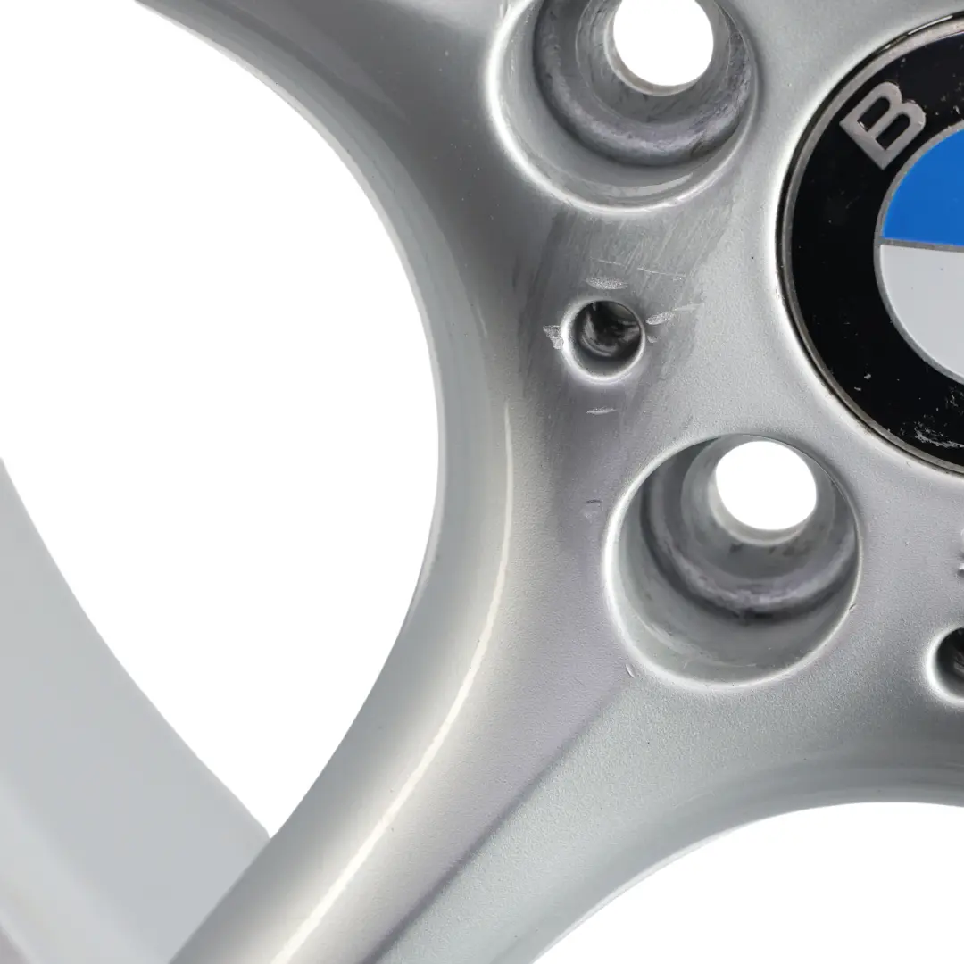 Front Wheel Alloy Rim 18" 8J ET:47 Star Spoke 108 to BMW Z4 Series E85 E86 Silver with Part number 6758194 BMW Z4 Series E85 E86 Silver Front Wheel Alloy Rim 18" 8J ET:47 Star Spoke 108 - SKU 6758194-1 - Part number 6758194