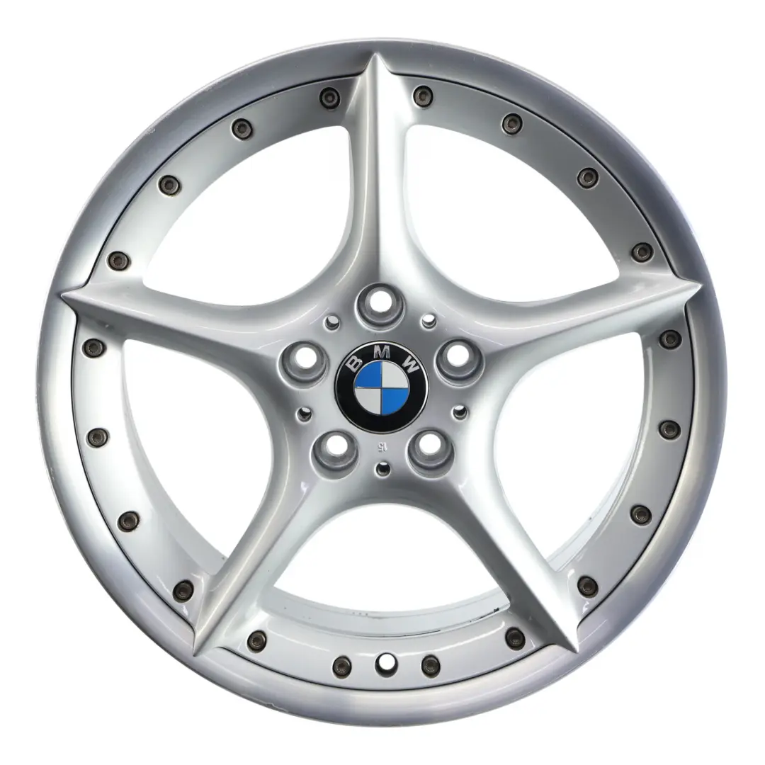 Cerchio In Lega Argento Posteriore 18" 8,5J ET:50 Star Spoke 108 per BMW Z4 E85 E86 con numero di parte 6758195 BMW Z4 E85 E86 Cerchio In Lega Argento Posteriore 18" 8,5J ET:50 Star Spoke 108 - SKU 6758195-1 - Numero di parte 6758195