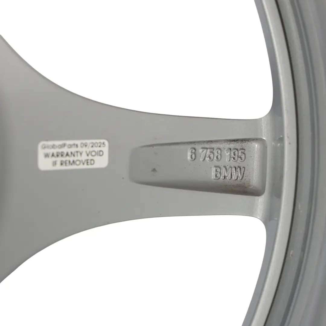 BMW Z4 E85 E86 Rear Silver Wheel Alloy Rim 18" 8,5J ET:50 Star Spoke 108 - SKU 6758195-1 - Part number 6758195