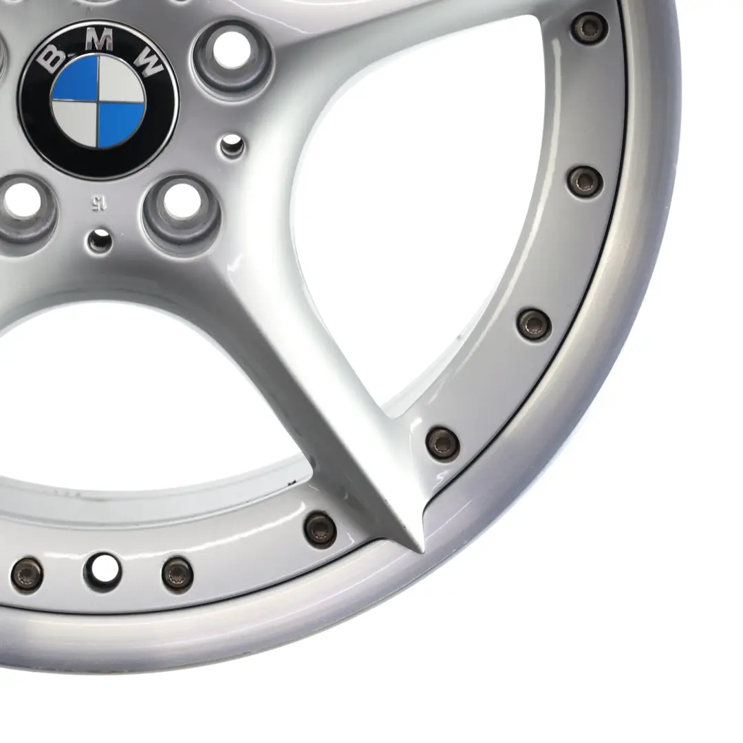 BMW Z4 E85 E86 Rear Silver Wheel Alloy Rim 18" 8,5J ET:50 Star Spoke 108 - SKU 6758195-1 - Part number 6758195