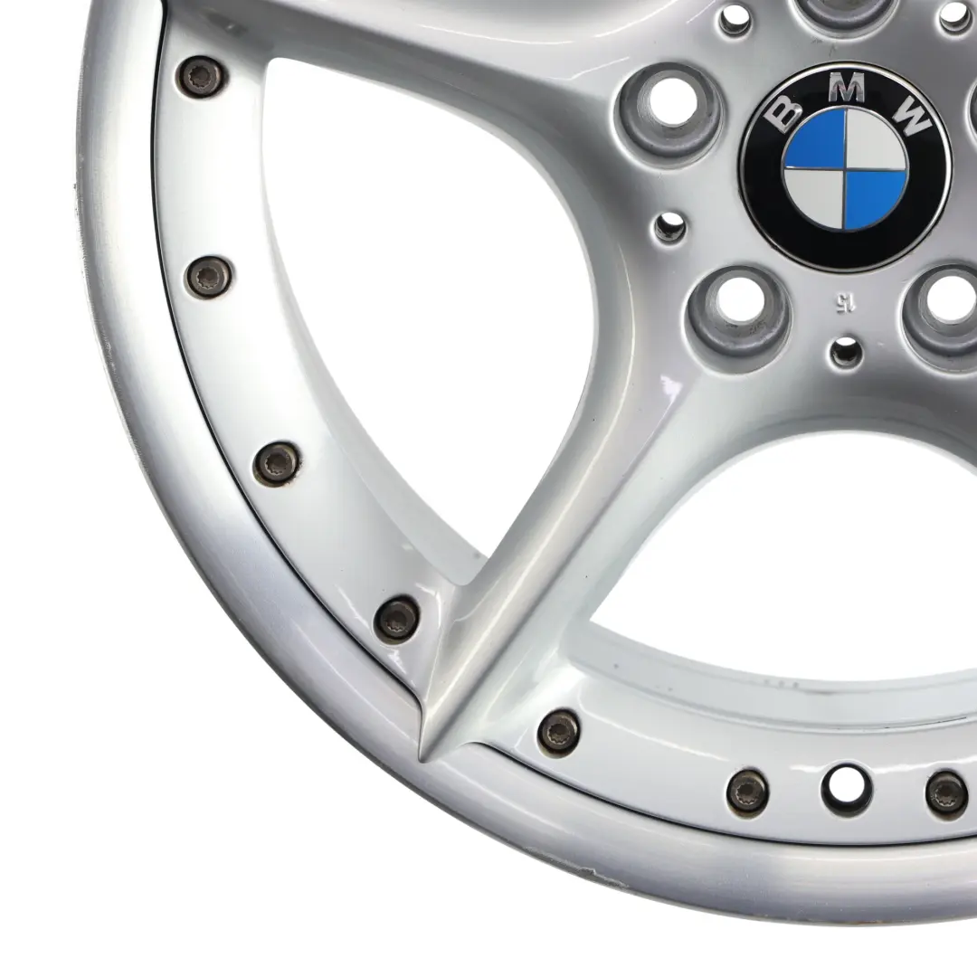 BMW Z4 E85 E86 Rear Silver Wheel Alloy Rim 18" 8,5J ET:50 Star Spoke 108 - SKU 6758195-1 - Part number 6758195