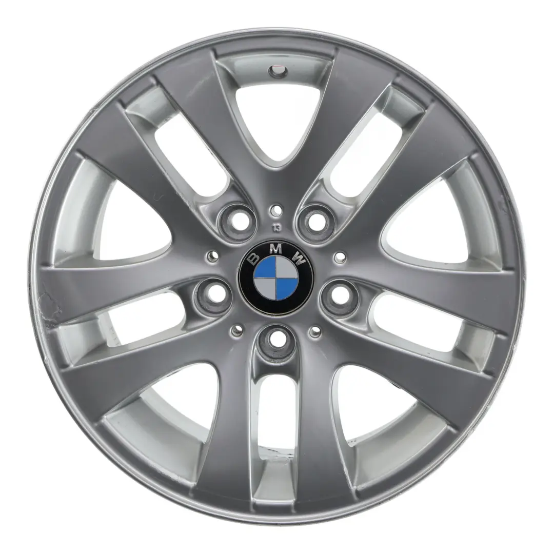 BMW 3 er E90 E91 Silber Alu Felge Alufelge 16" Doppelspeiche 156 7J ET:34 - SKU 6765810-2 - Teilenummer 6765810