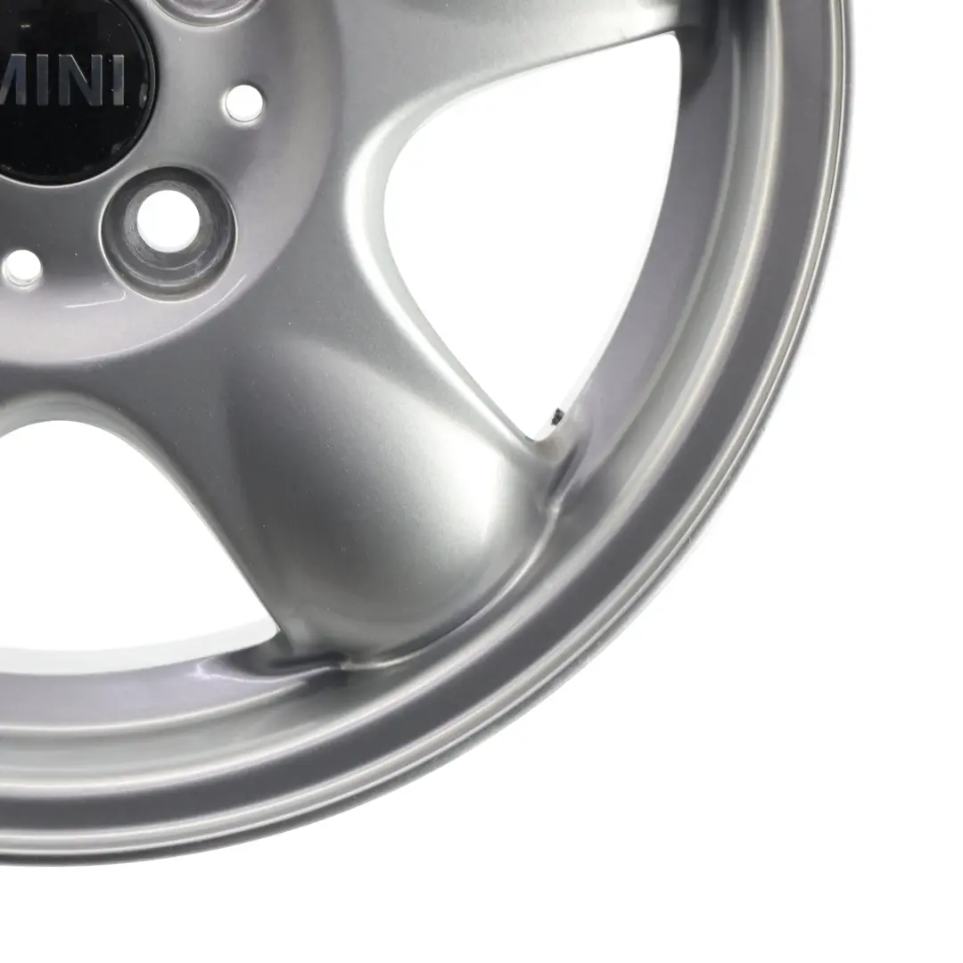 Mini Cooper One R50 R55 R56 Silver Wheel Alloy Rim 15" 5-Start Spooler 100 - SKU 6768498-1 - Part number 6768498