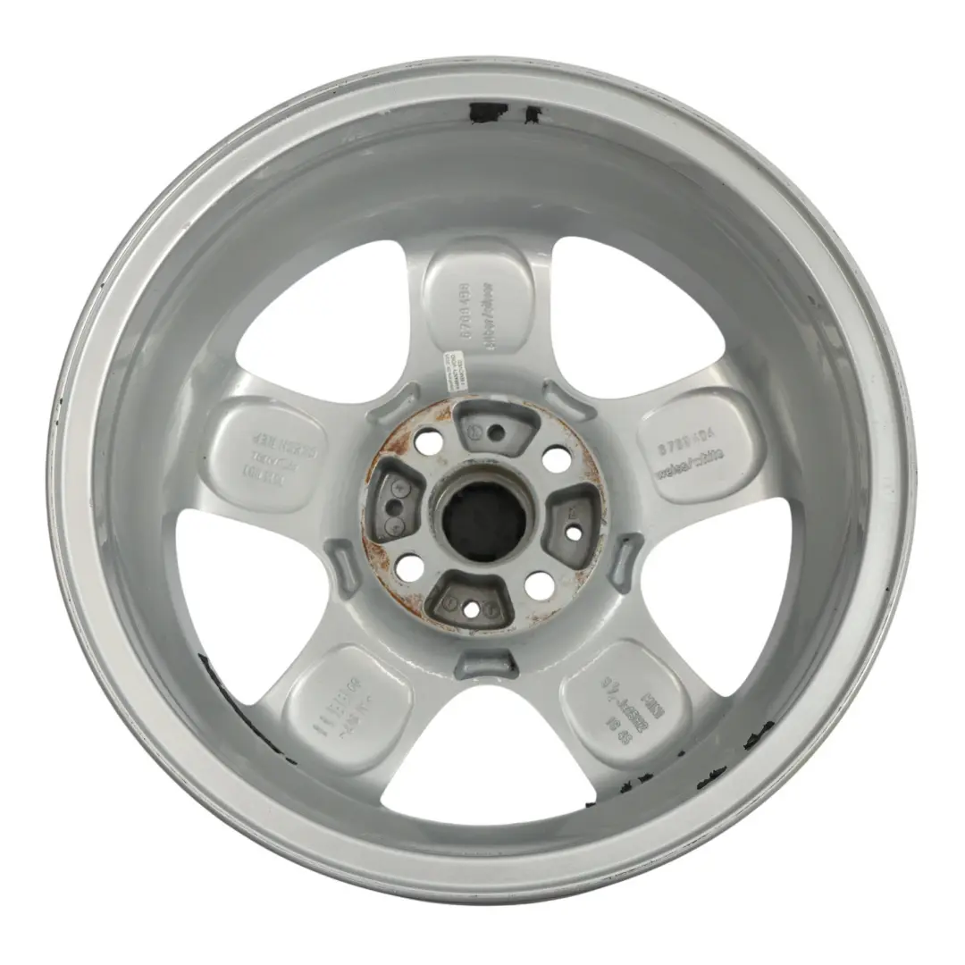 Mini Cooper One R50 R55 R56 Silver Wheel Alloy Rim 15" 5-Start Spooler 100 - SKU 6768498-1 - Part number 6768498