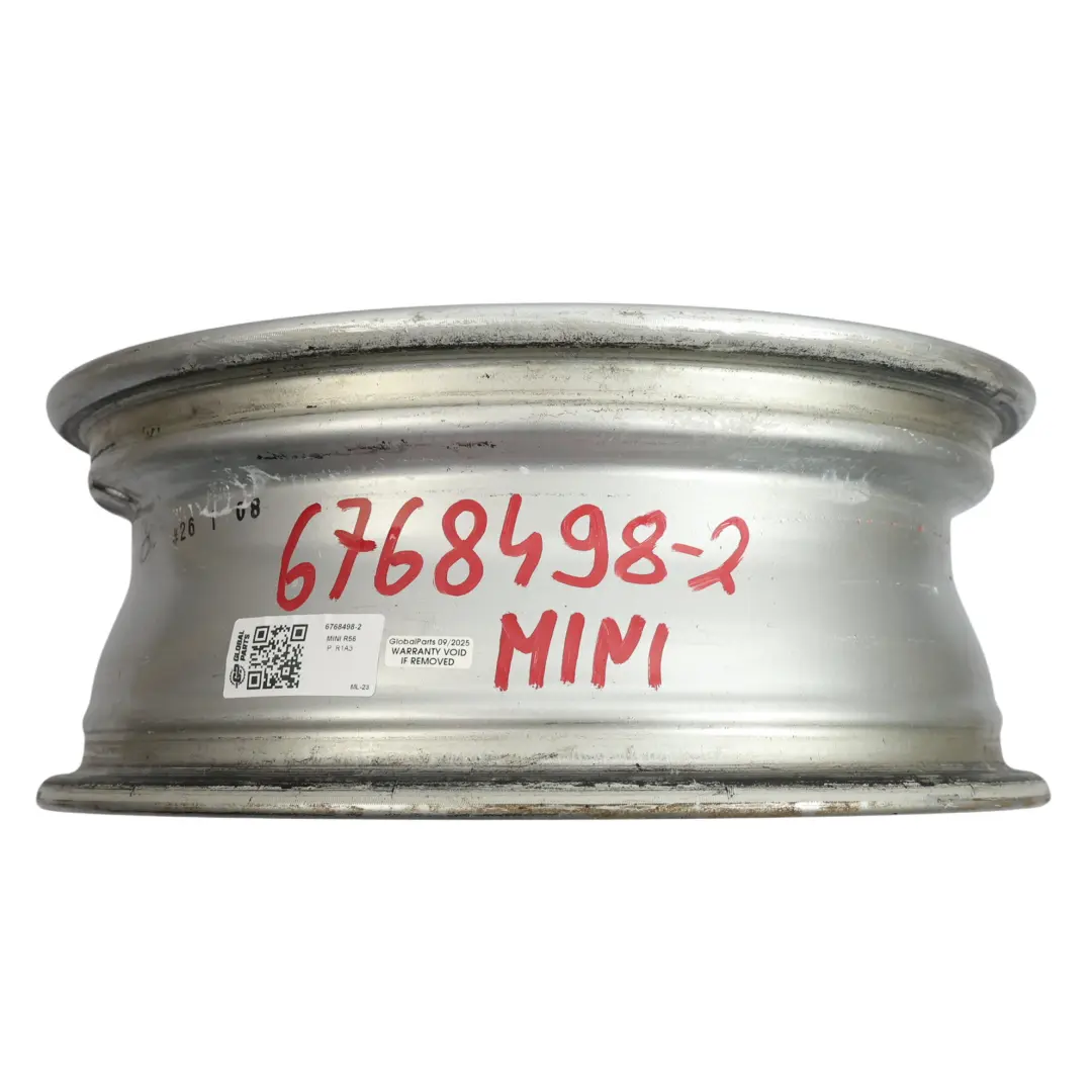 Mini One R50 R55 R56 Jante Alliage Argent 15" 5,5J 5-Start Spooler 100 - SKU 6768498-2 - Numéro de pièce 6768498