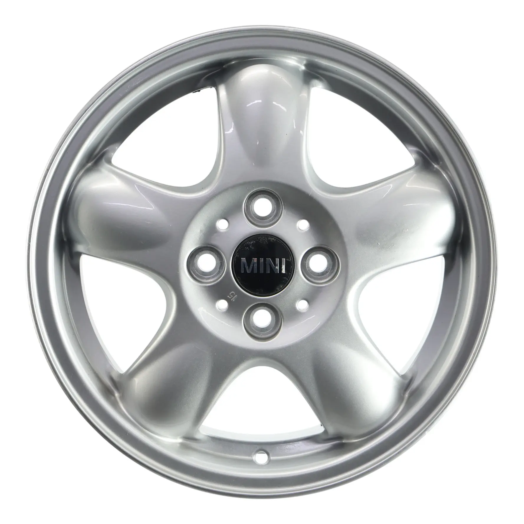 Mini Cooper One R50 R55 R56 Silver Wheel Alloy Rim 15" 5,5J 5-Start Spooler 100