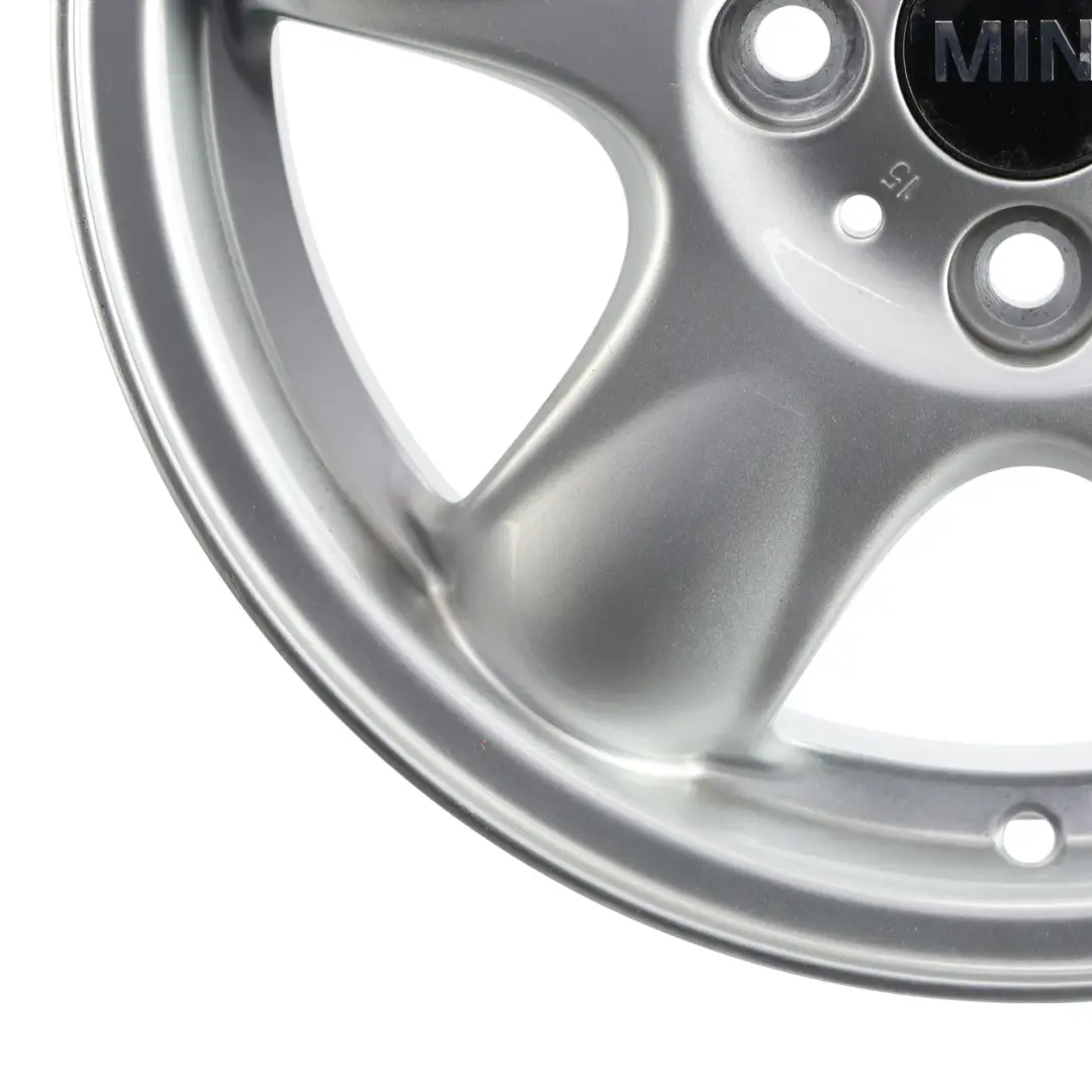 Mini Cooper One R50 R55 R56 Silver Wheel Alloy Rim 15" 5,5J 5-Start Spooler 100 - SKU 6768498-3 - Part number 6768498