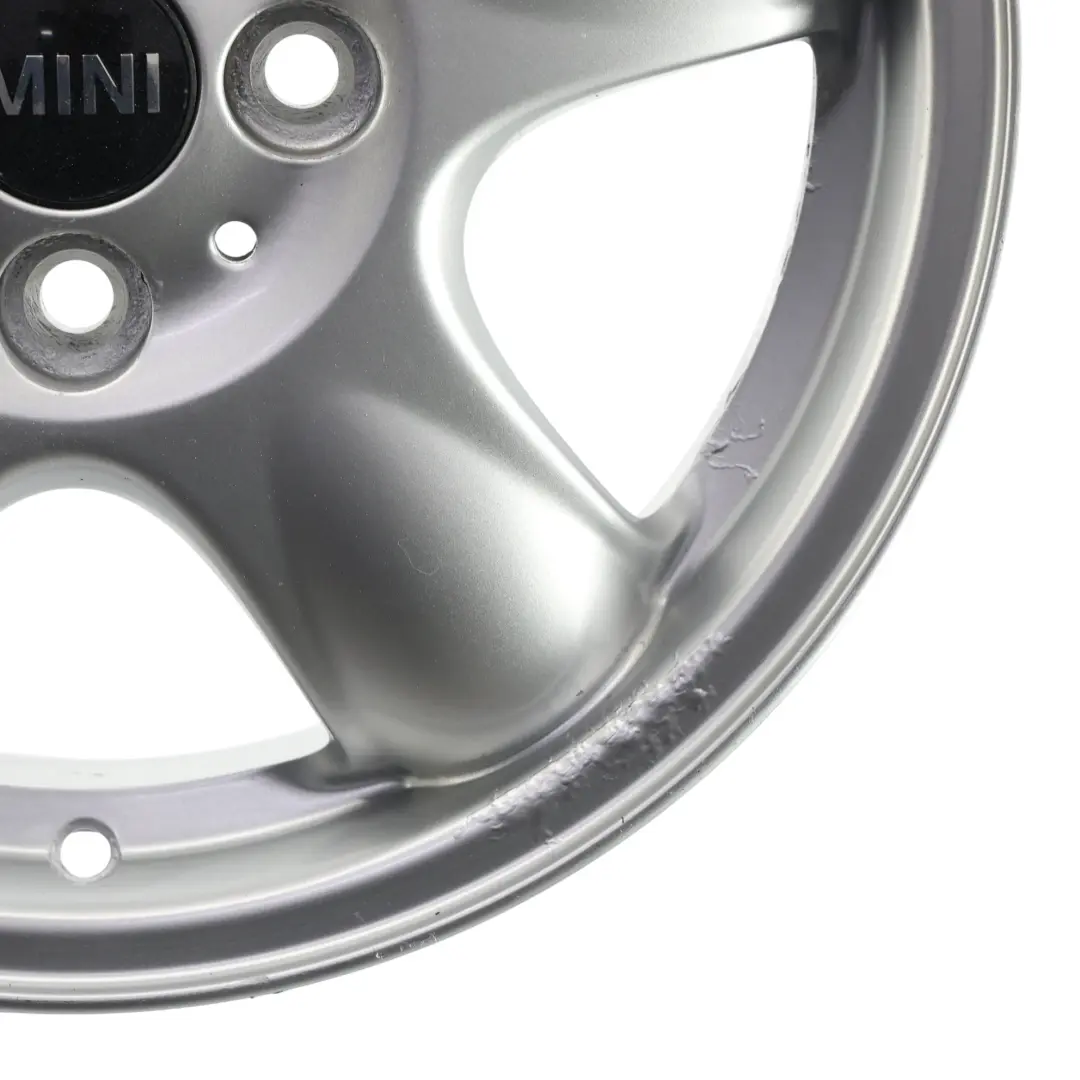 Mini R50 R56 Silberne Leicht metall felge 15" 5,5J ET:45 5-Start Spooler 100 - SKU 6768498-7 - Teilenummer 6768498